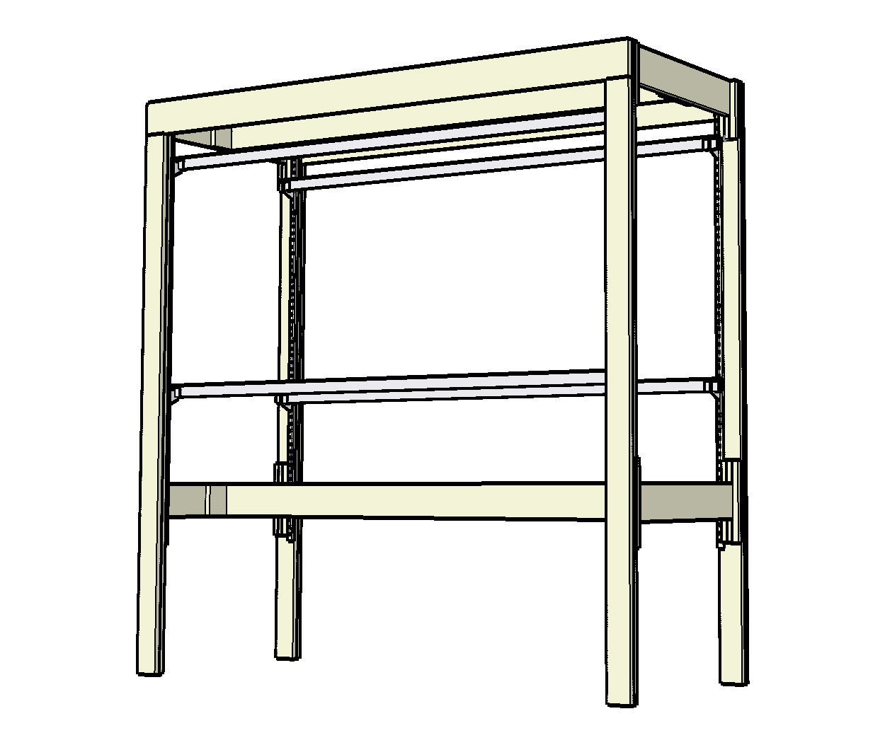 I designed a clothes rack that can be made out of one sheet of plywood